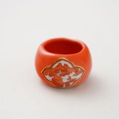 有田焼 赤絵金彩 木瓜山水 ツボ大 ｜ 四季折々のおしゃれな和食器通販