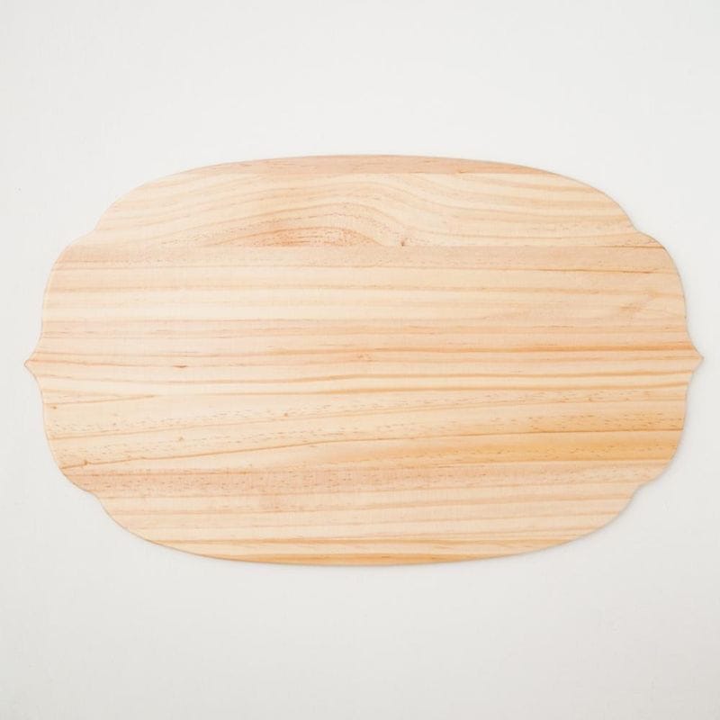 稜花木製折敷 クリア 48cm×30cm