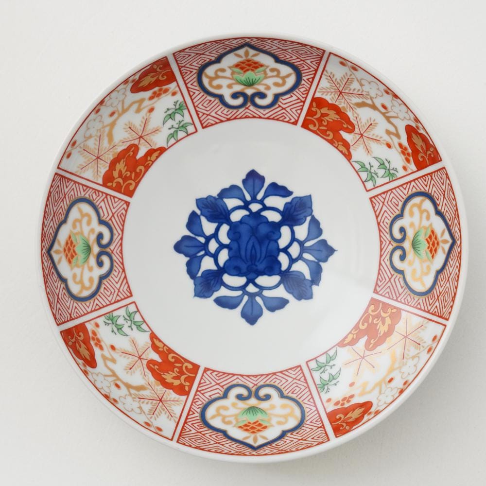 大雪特価‼️四季にうるわしく‼️伊万里錦手若松＆橙＆ふきよせ　兜菱形刺身皿 5客 大雪特価‼️四季にうるわしく‼️伊万里錦手若松＆橙＆ふきよせ