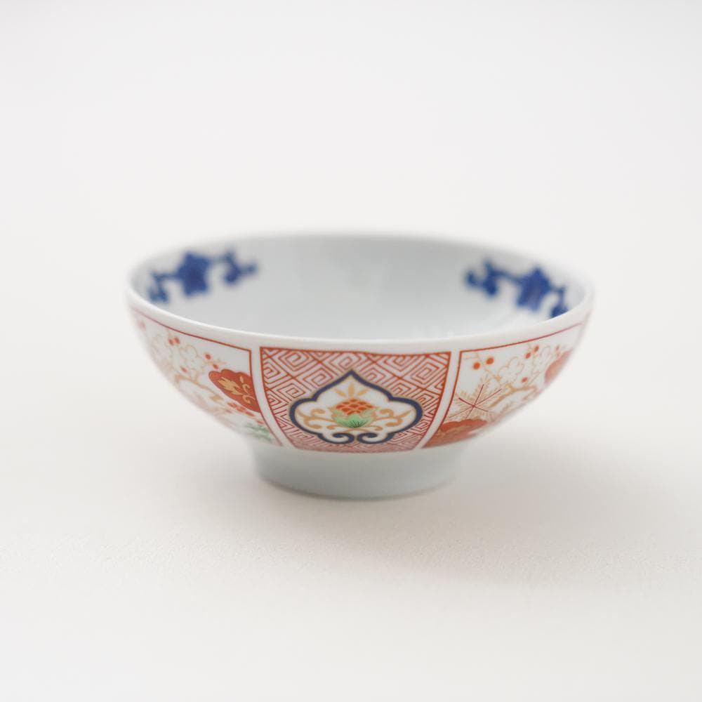 波佐見焼 染錦窓絵霊芝文　小付