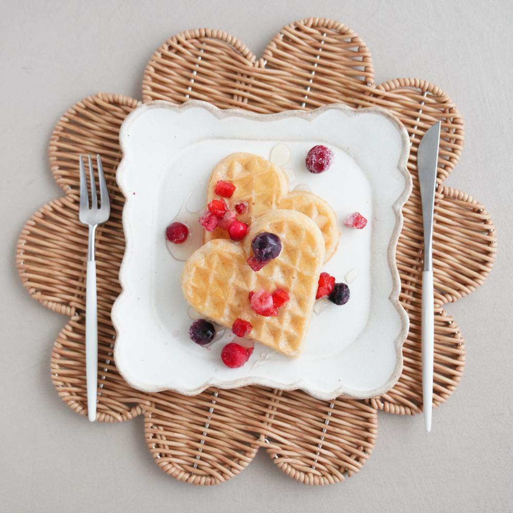 洗えるフラワープレイスマット 