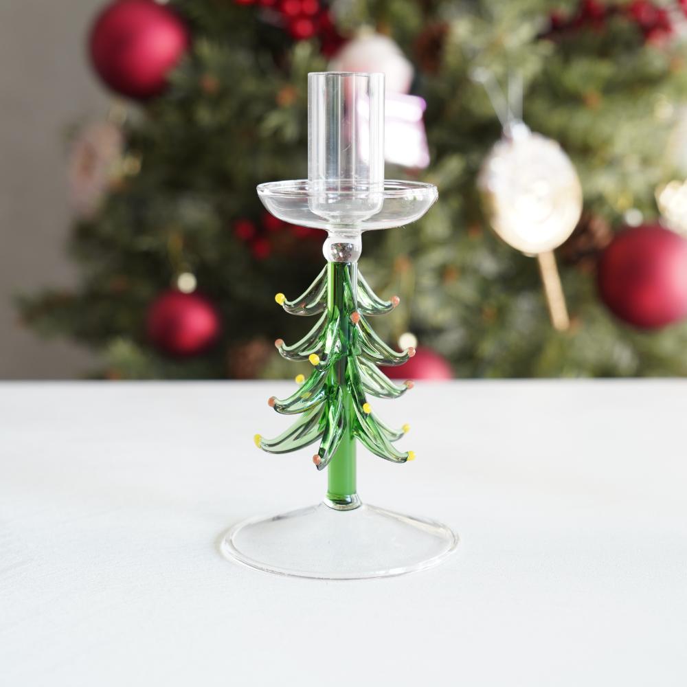 ガラスツリー キャンドルホルダー M