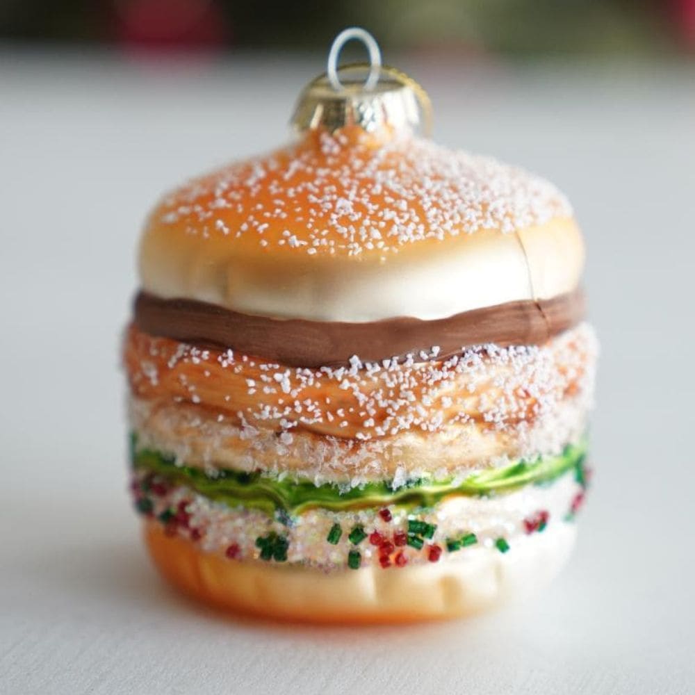 【予約/11月中お届け】ハンバーガー ガラスオーナメント（単品）