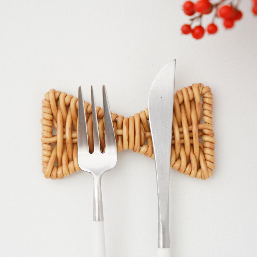 洗える リボンカトラリーレスト