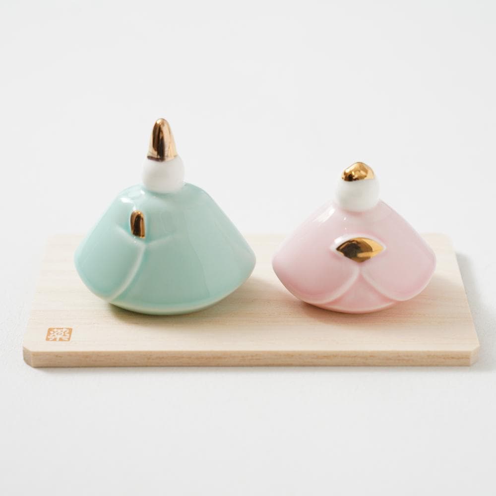 釉彩 ももあかり雛