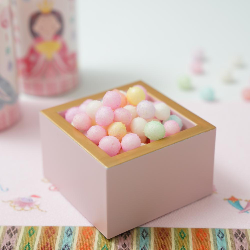 【予約/2月下旬頃出荷】おひな枡 ペールピンク天金 FOURGRACEオリジナル