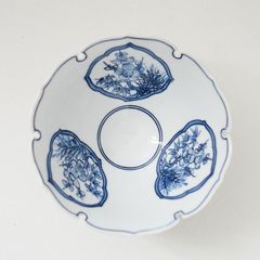 新品 波佐見焼 光琳窯 雪輪型内流水小鉢5個　銘々皿　煮物碗 波佐見焼 松竹梅 雪輪型深小鉢｜ 四季折々のおしゃれな和食器通販