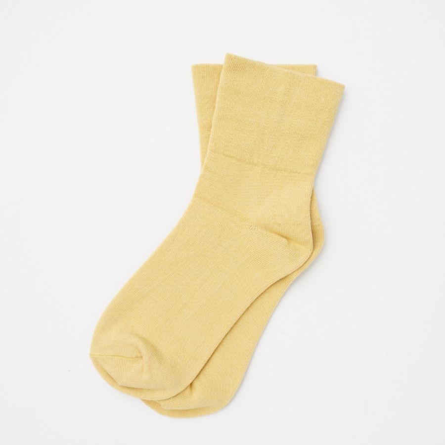 NUKATO ヌカト 締め付けない靴下 レディース（甲サポート無）マスタード