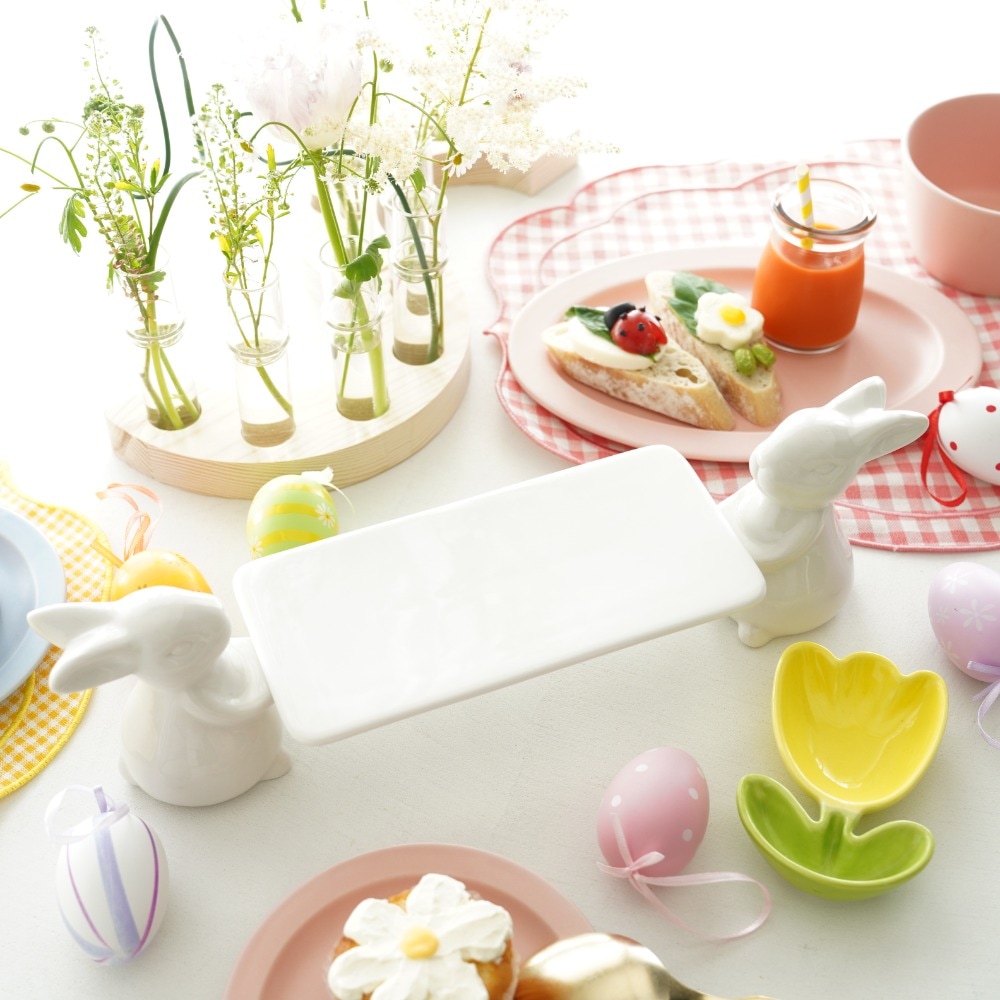 うさぎのディスプレイスクエアトレイ ｜ 四季折々のおしゃれな和食器