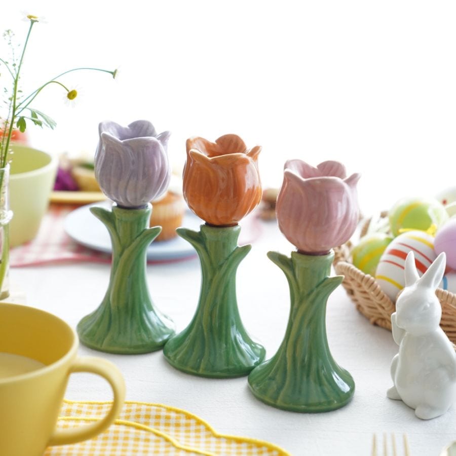 【3点セット】チューリップキャンドルホルダー