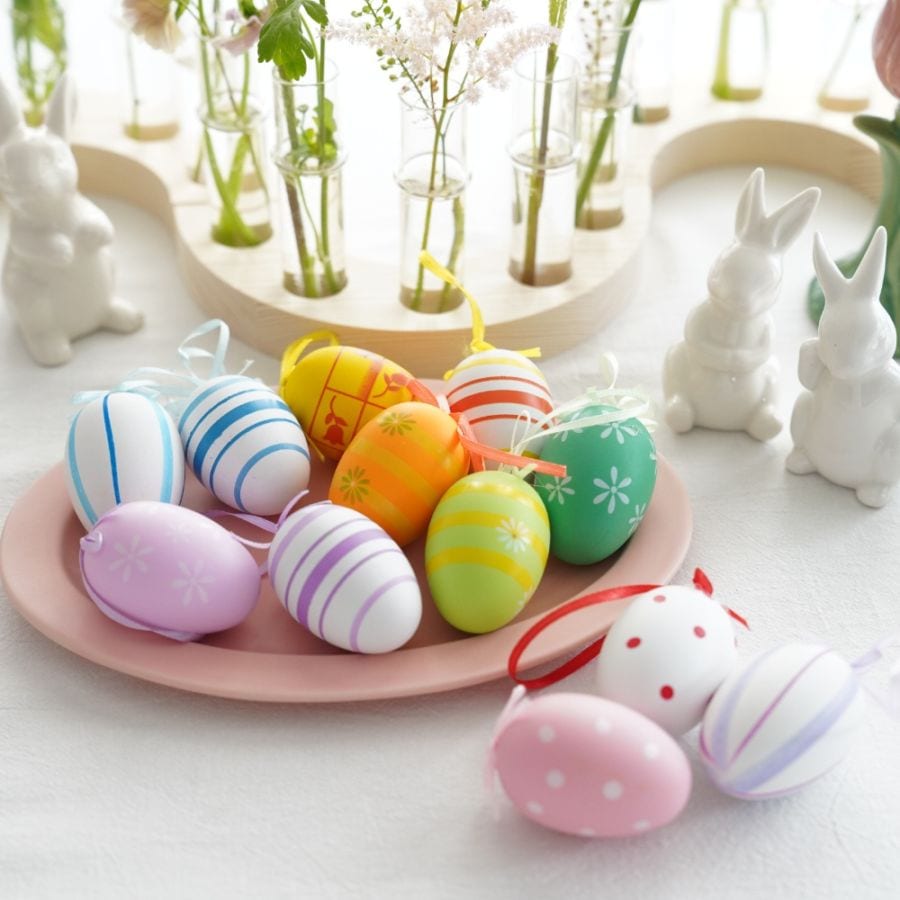 【12点セット】リボンパステルイースターエッグ