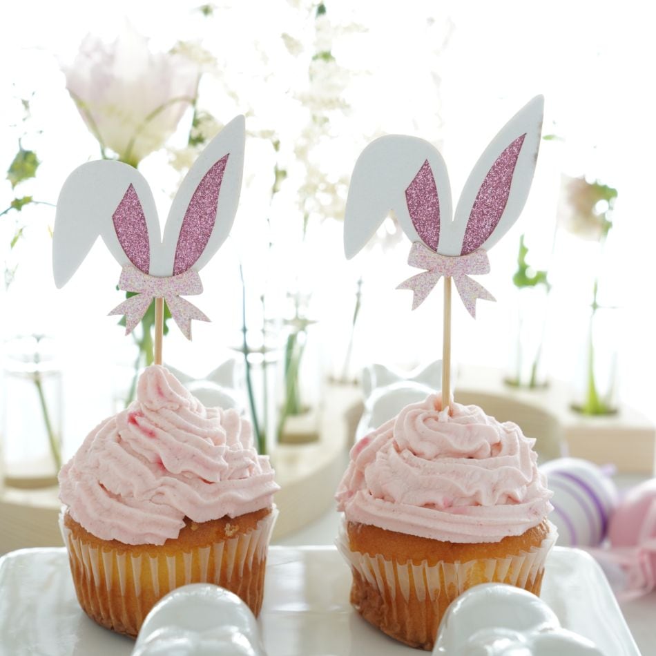 【12点セット】うさぎ型ピック飾り