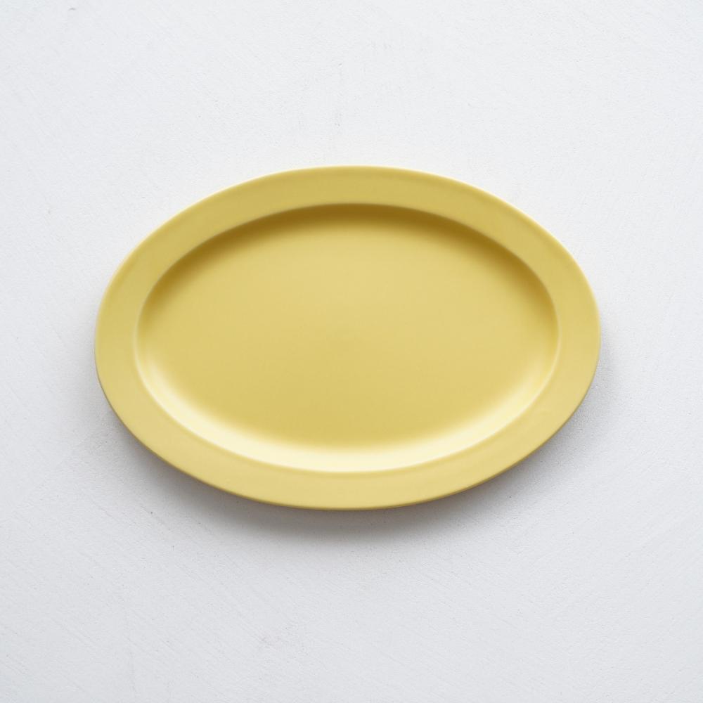作山窯 Saraオーバルプレート M イエロー
