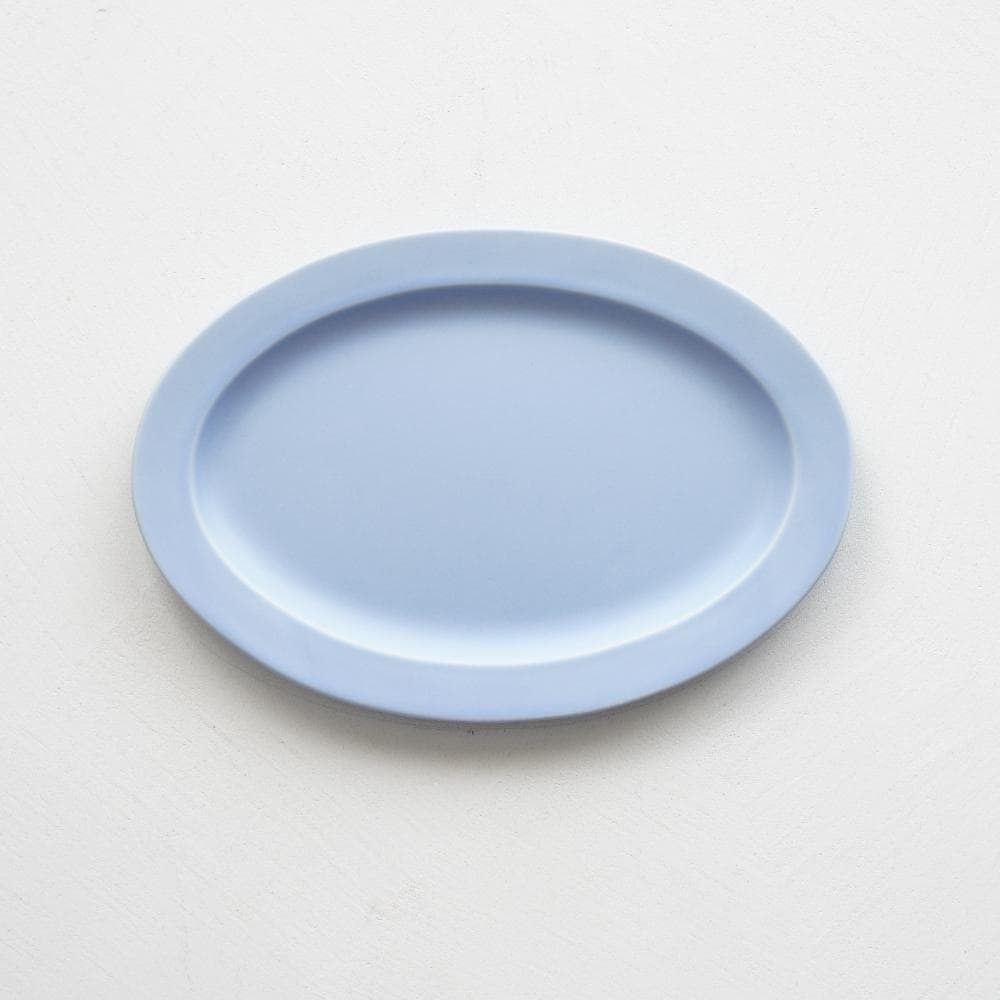 作山窯 Saraオーバルプレート M ライトブルー