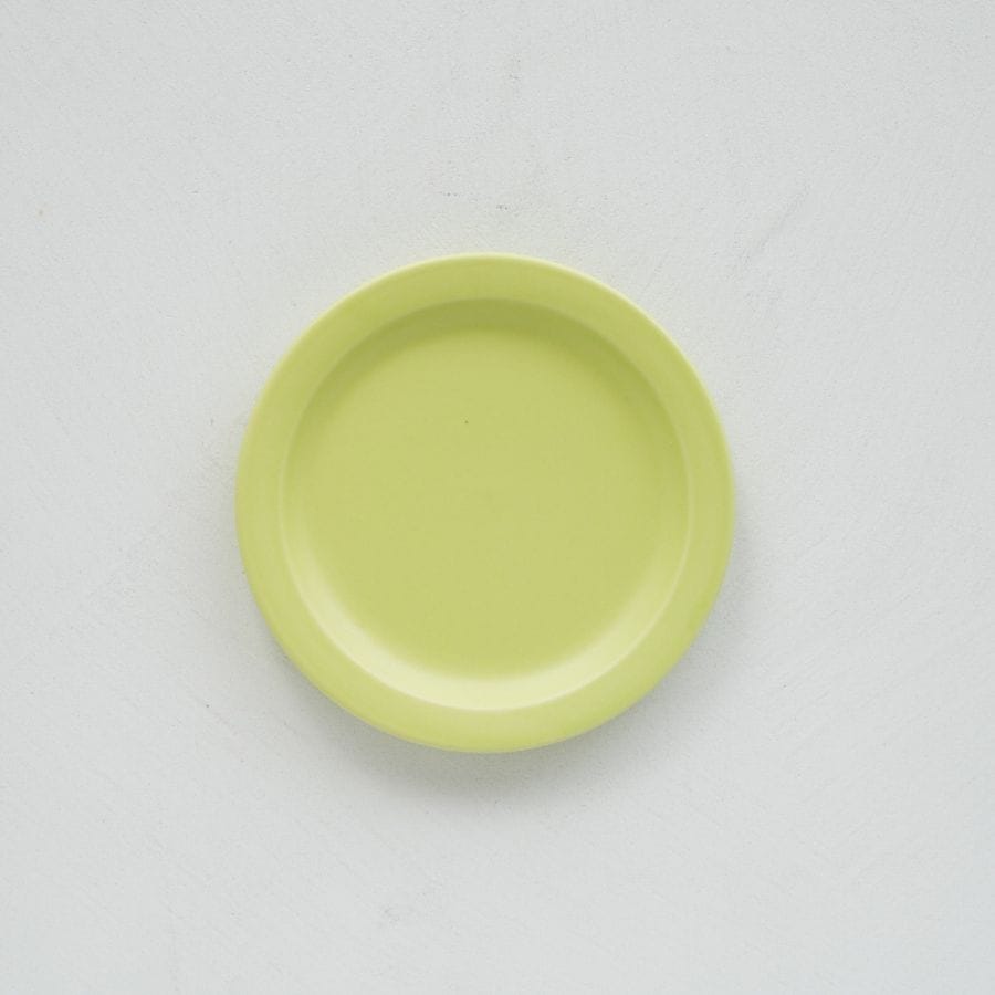 作山窯 Sara ソーサー皿 ライトグリーン