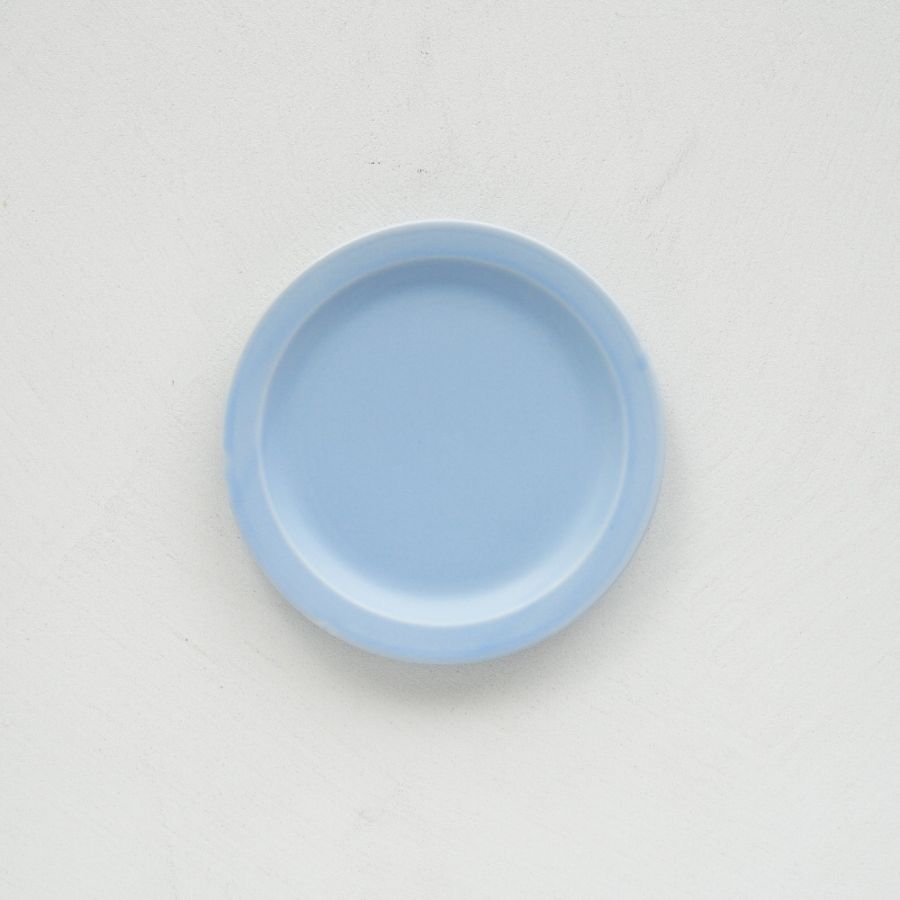 作山窯 Sara ソーサー皿 ライトブルー
