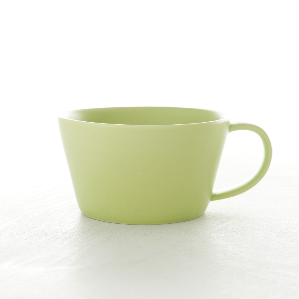 作山窯 Sara スープカップ ライトグリーン