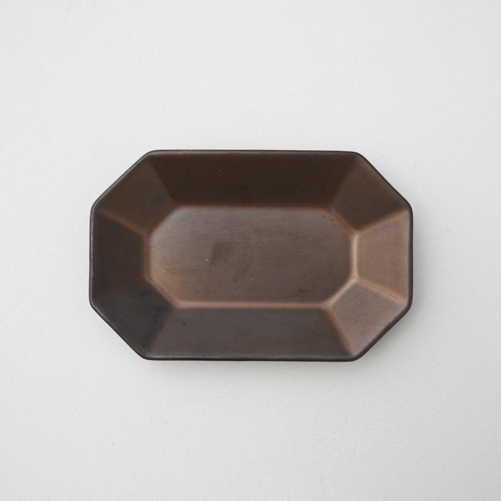 ゴールド 長角八角プレート S