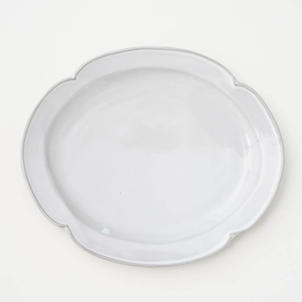 ホワイト オーバルプレート L