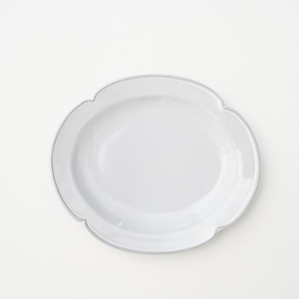 ホワイト オーバルプレート S