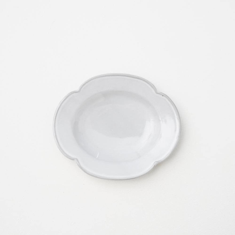 ホワイト プチオーバルプレート