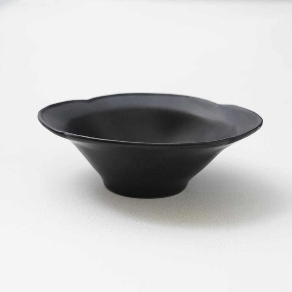 （写真で完成）美濃焼 デプレ ブラック オーバルボウル S