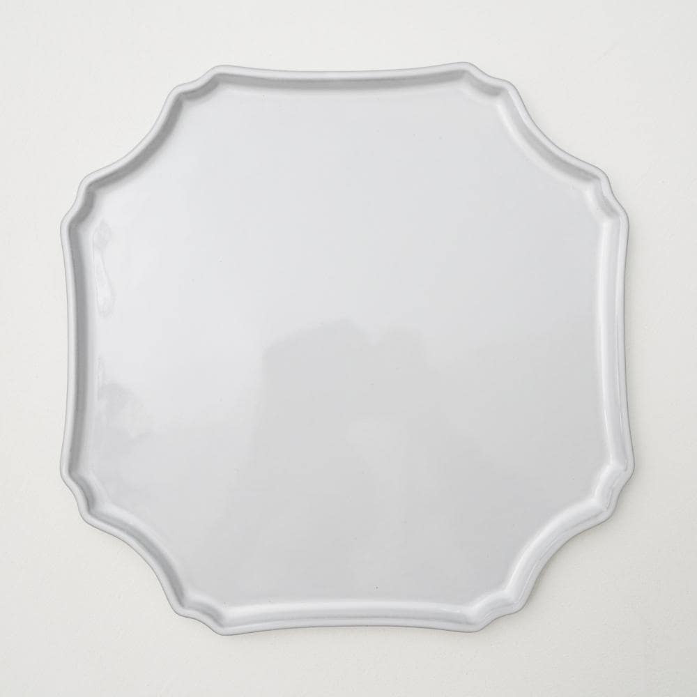 美濃焼  シュエットプレート ホワイト L