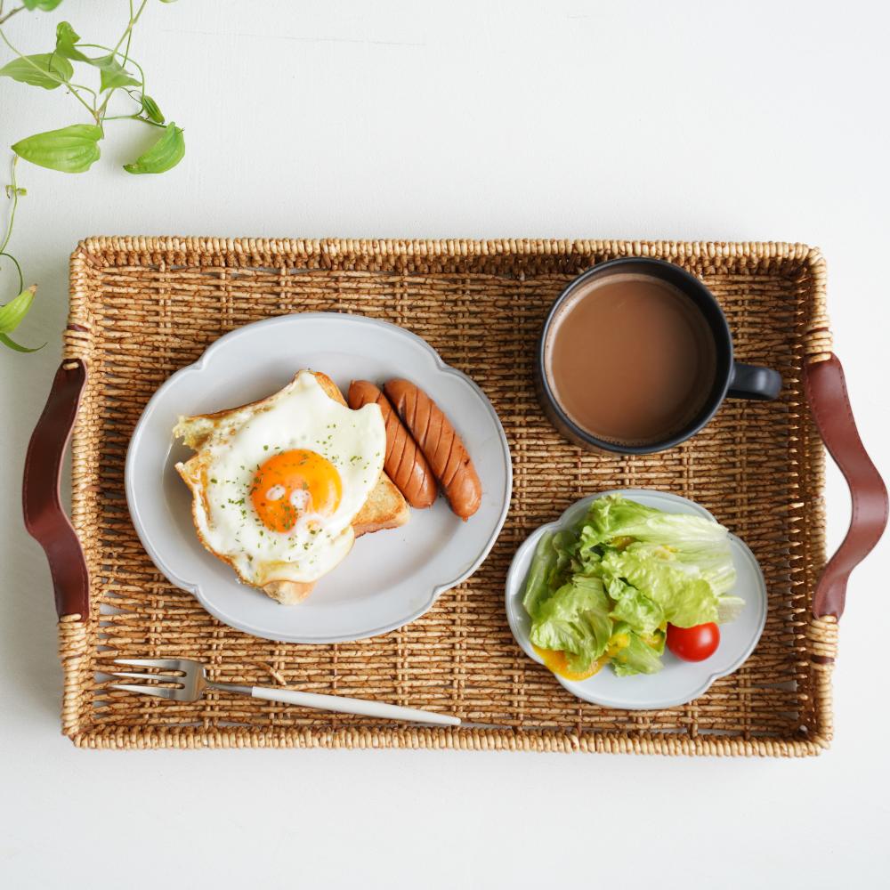 洗える収納シリーズ レクタンギュラートレー（ブラウン）