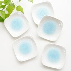 日本製】ちゅら 四角5.0皿5枚セット｜ 四季折々のおしゃれな和食器通販