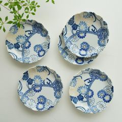 藍祥瑞 5寸取り皿【5枚セット】｜ 四季折々のおしゃれな和食器通販