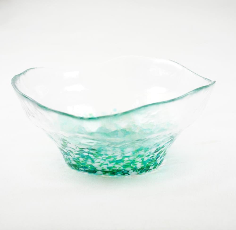 津軽びいどろ 多様鉢 水芭蕉（グリーン）