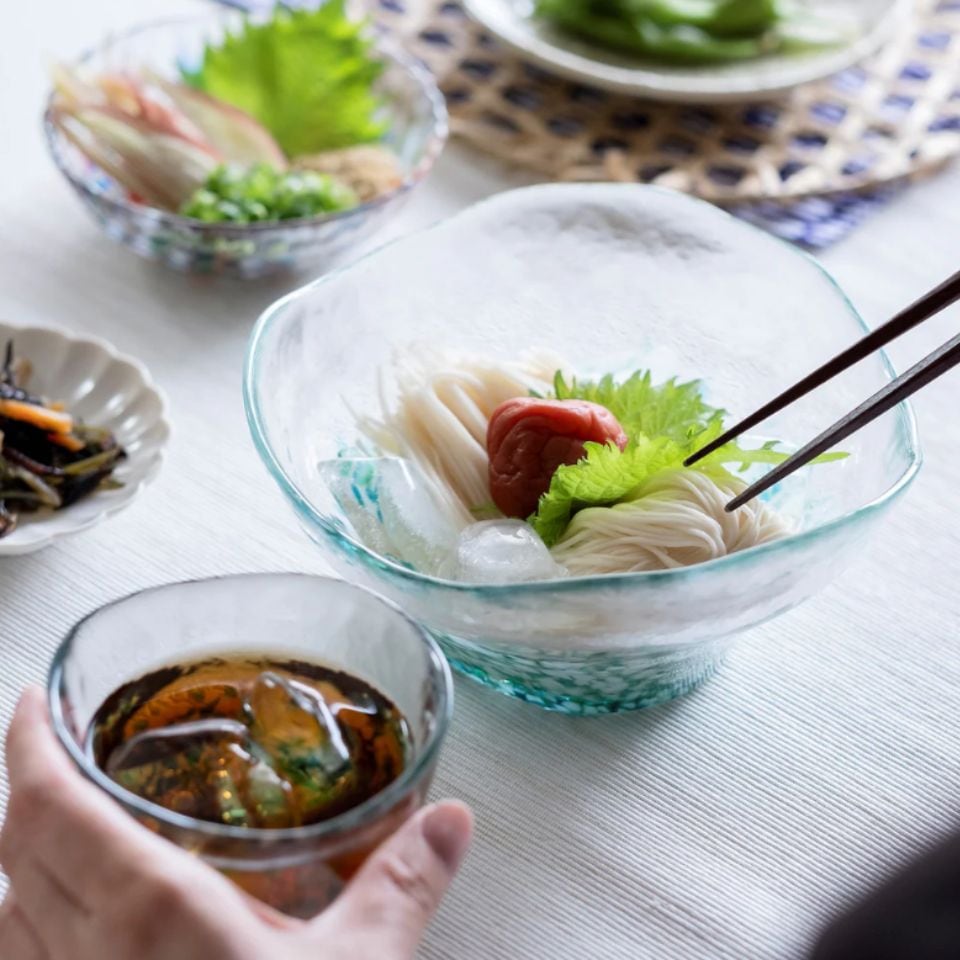 津軽びいどろ 多様鉢 紫陽花（ブルー）
