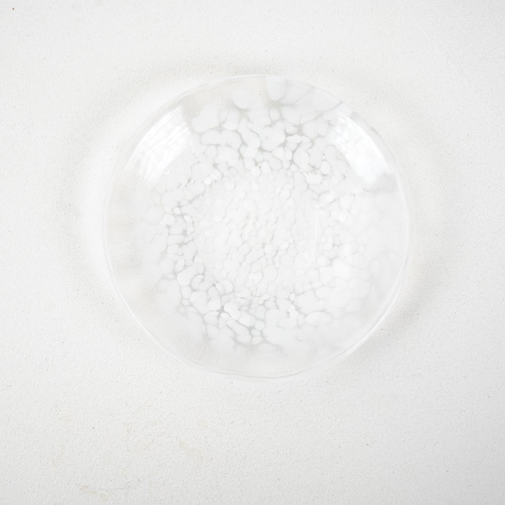 津軽びいどろ 豆皿 淡雪