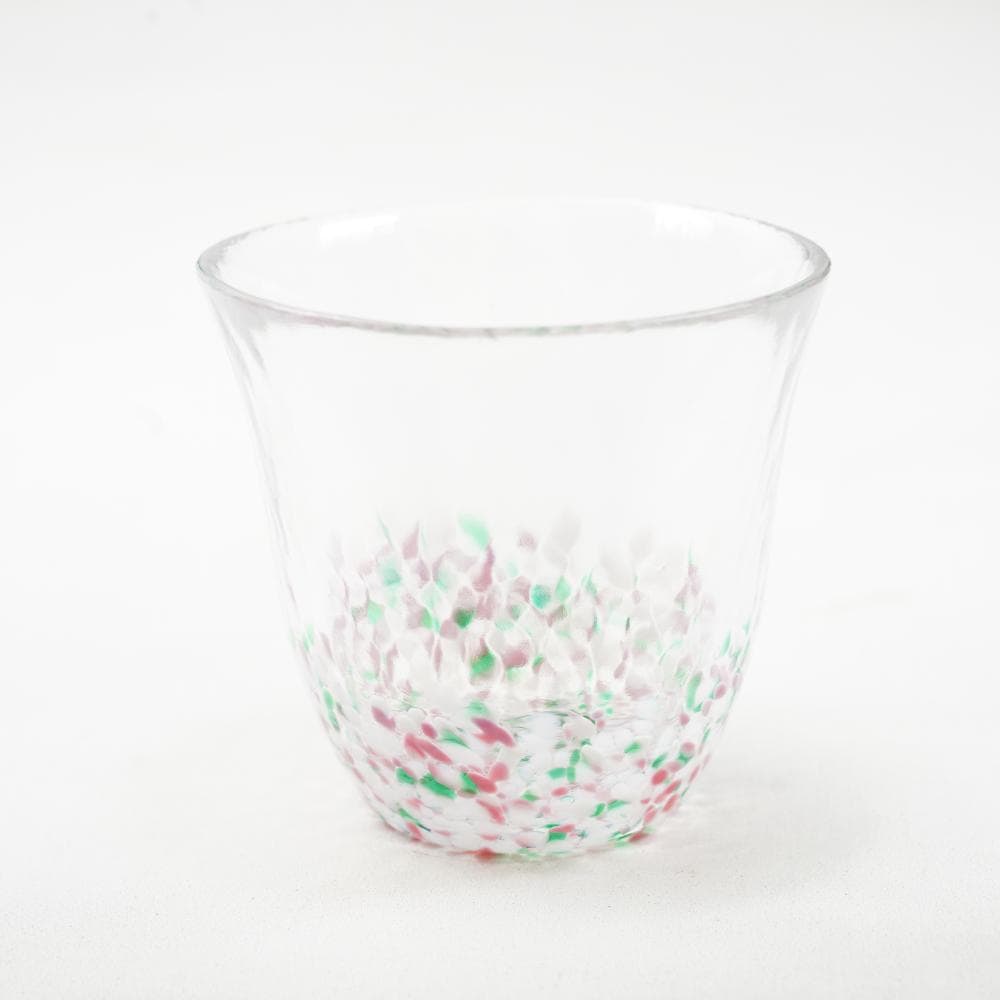 津軽びいどろ フリーカップ 桜と新緑