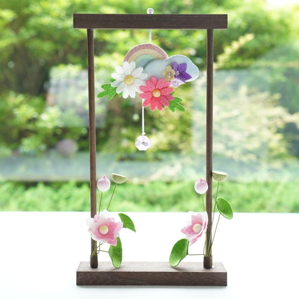 ちりめん枠飾り 虹と蓮 ｜ 四季折々のおしゃれな和食器通販サイト