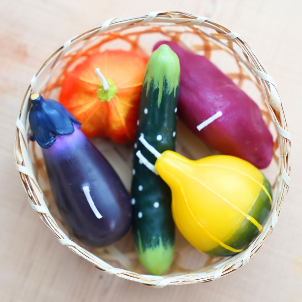 お供え野菜ローソク