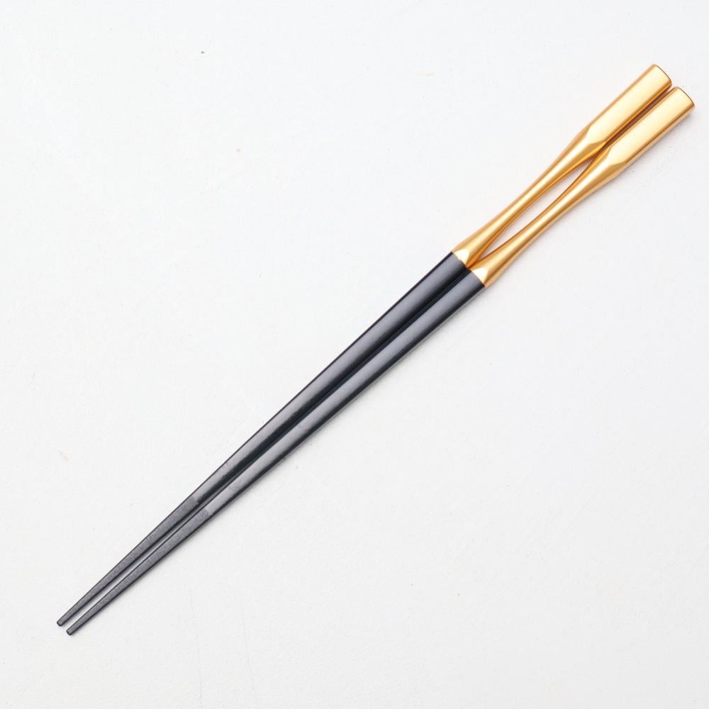 ブラックゴールド 越前塗箸 22.5cm  FOURGRACEオリジナル