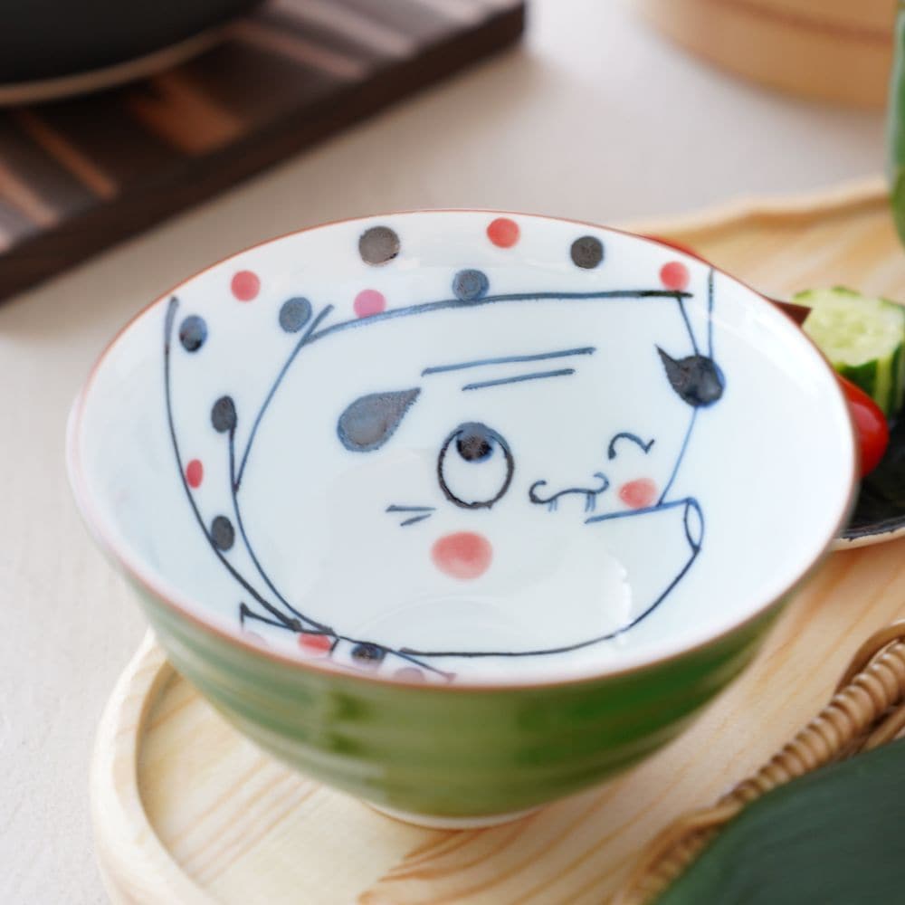祭囃子 飯碗（大綠）
