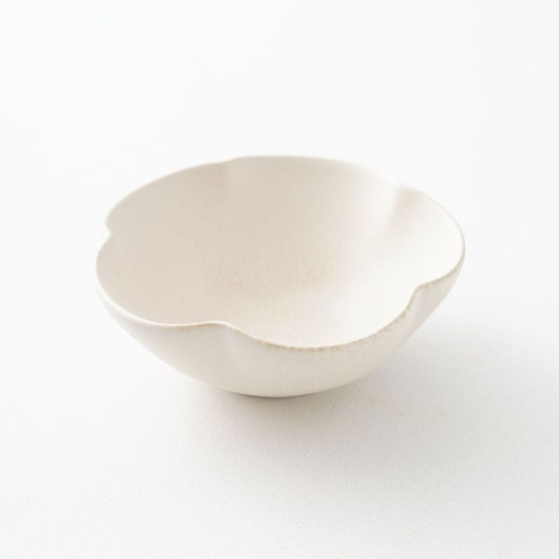 【陶器市】花型 小付 淡茶結晶