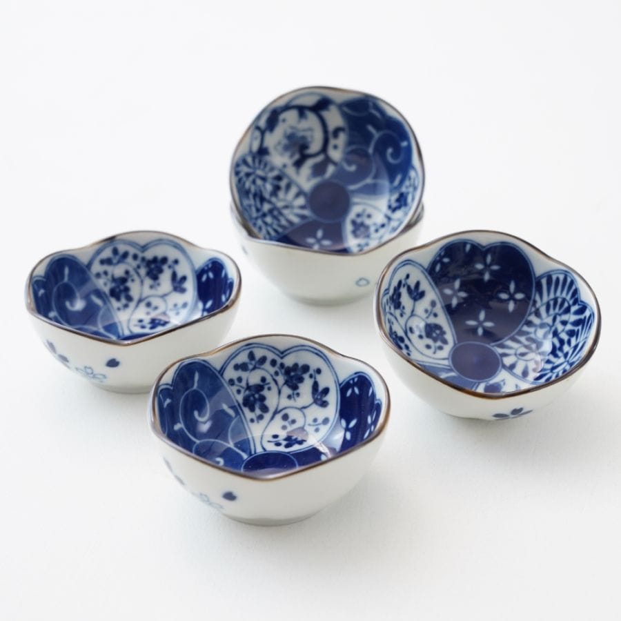 5点セット】花あそび 菊型5寸皿｜ 四季折々のおしゃれな和食器通販