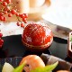 球珍味　手まり柄内金パール　朱 3枚目のサムネイル