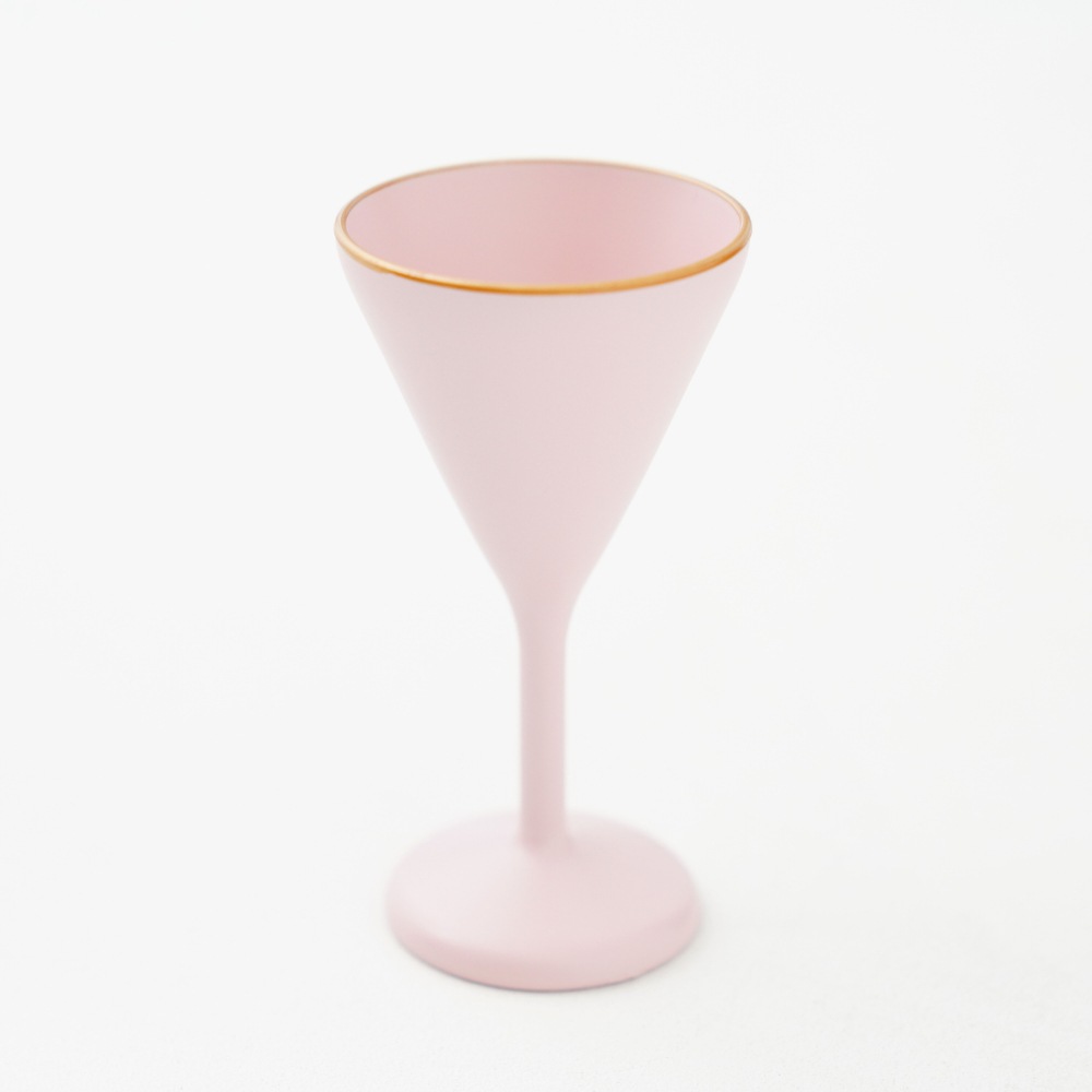 【予約/2月下旬頃出荷】宴会グラス ペールピンク天金 FOURGRACEオリジナル