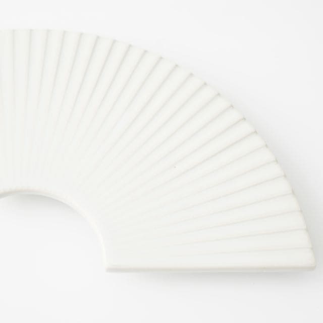扇皿　ホワイト