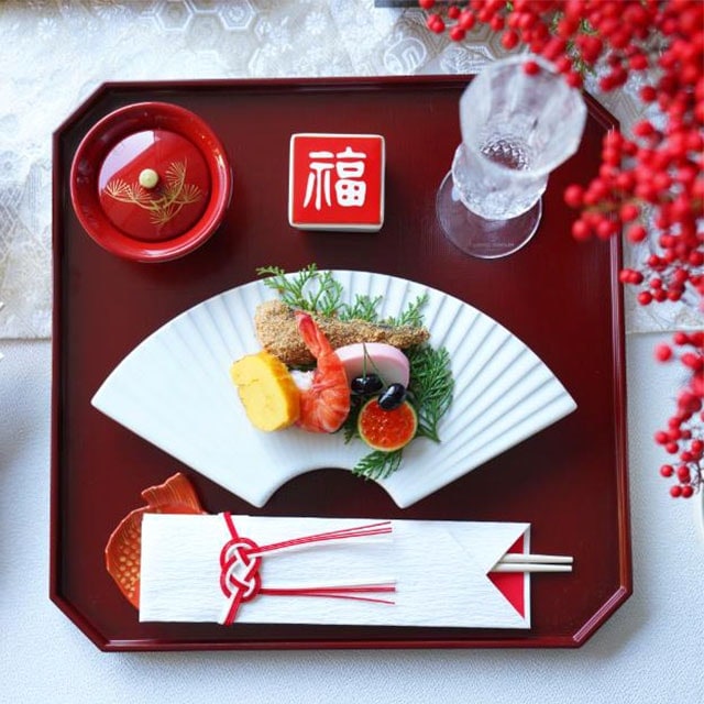 扇皿　ホワイト