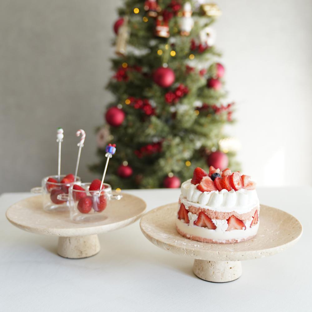 大理石のケーキスタンド 大理石ケーキスタンド/フルーツプレート｜ 四季折々のおしゃれな和食器