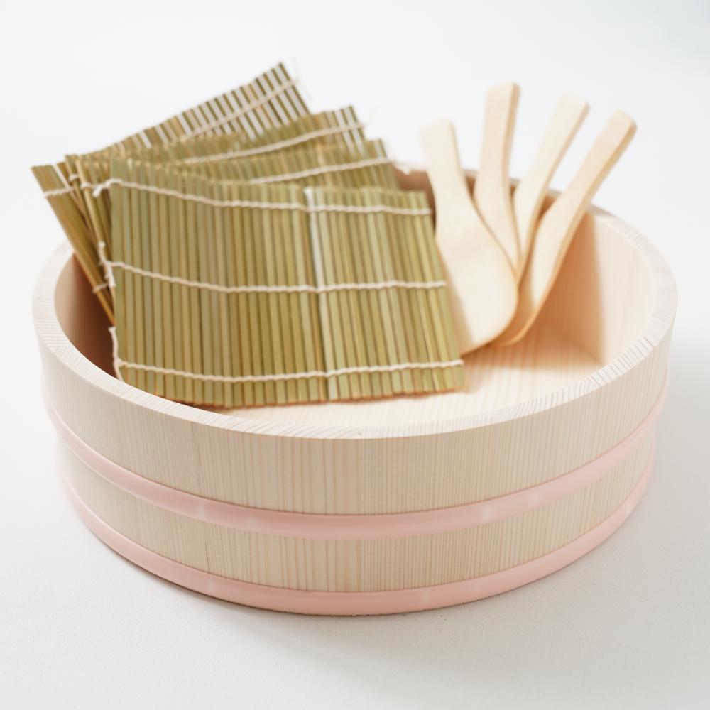 寿司桶 桜ピンク（単品）｜手巻き寿司セットはオプションで追加可能