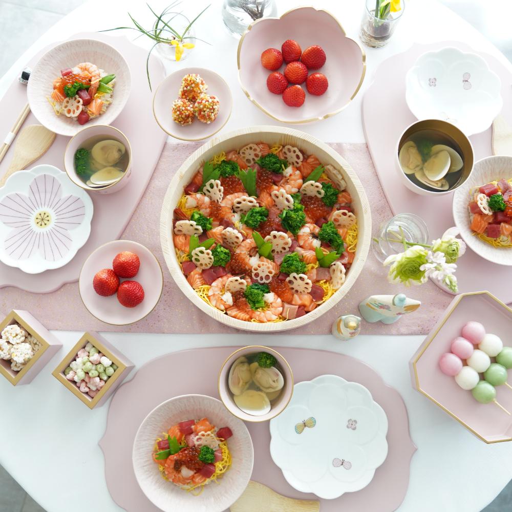 寿司桶30cmピンク｜ 四季折々のおしゃれな和食器通販サイト FOURGRACE