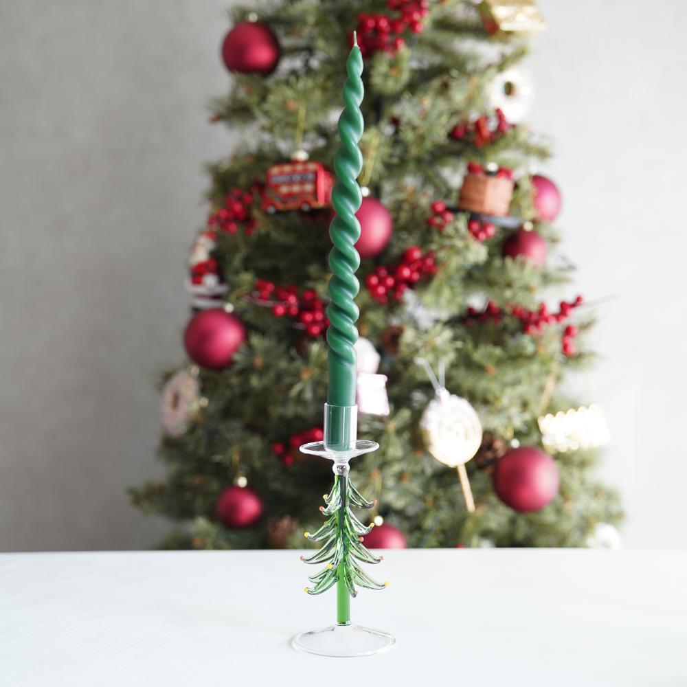 ガラスツリー キャンドルホルダー L