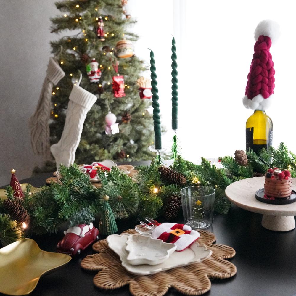 ガラスツリー キャンドルホルダー L