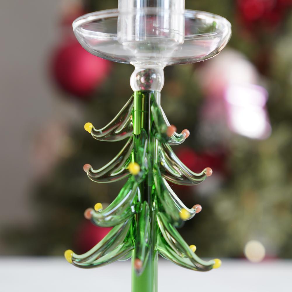 ガラスツリー キャンドルホルダー L